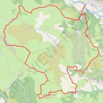 Itinéraire Les hauts d'Ibarron, distance, dénivelé, altitude, carte, profil, trace GPS