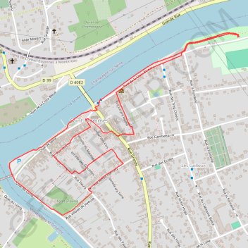 Itinéraire Le confluent de la Seine et du Loing, distance, dénivelé, altitude, carte, profil, trace GPS