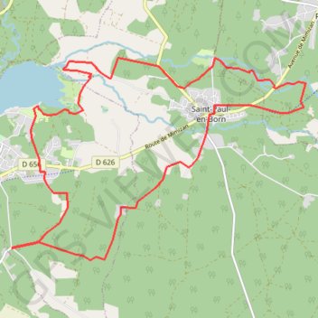 Itinéraire Balade au fil du lac et du courant - Mimizan, distance, dénivelé, altitude, carte, profil, trace GPS