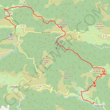 Itinéraire Le Bez - Le Villard, distance, dénivelé, altitude, carte, profil, trace GPS