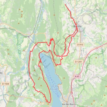 Itinéraire Lornay - Sappenay - Col du Chat - Chambotte, distance, dénivelé, altitude, carte, profil, trace GPS