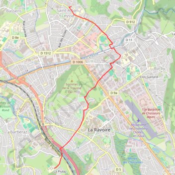Itinéraire Parcours sportif La Villette, distance, dénivelé, altitude, carte, profil, trace GPS