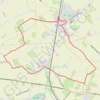 Itinéraire Circuit des 7 planetes (Arneke)., distance, dénivelé, altitude, carte, profil, trace GPS