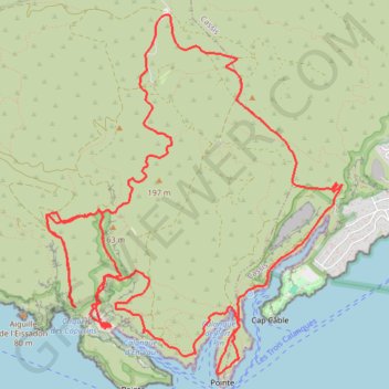Itinéraire Gardiole, Port-Miou, Port Pin, En-Vau, distance, dénivelé, altitude, carte, profil, trace GPS