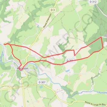 Itinéraire Herisson 13.5km, distance, dénivelé, altitude, carte, profil, trace GPS