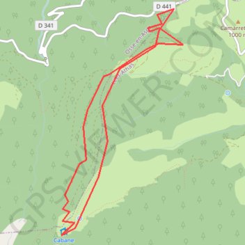 Itinéraire La cabane d'Icheus, distance, dénivelé, altitude, carte, profil, trace GPS