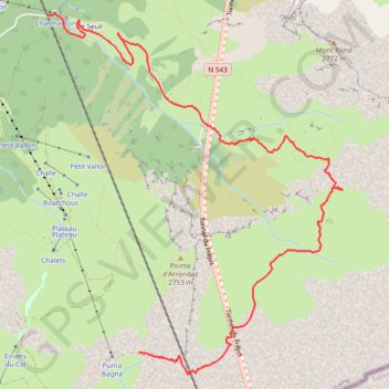 Itinéraire Grand Vallon, distance, dénivelé, altitude, carte, profil, trace GPS