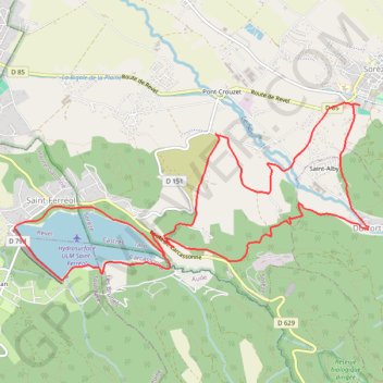 Itinéraire Le lac et le cuivre - Sorèze, distance, dénivelé, altitude, carte, profil, trace GPS