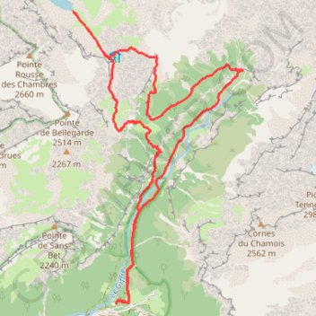 Itinéraire Lac de la Vogealle, distance, dénivelé, altitude, carte, profil, trace GPS