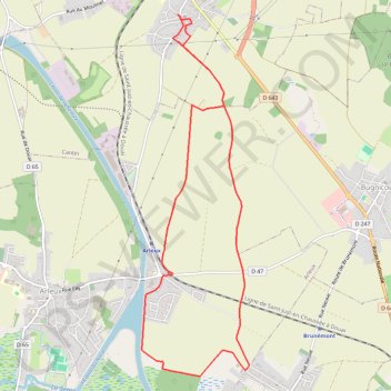 Itinéraire Circuit du Grand Mont - Cantin, distance, dénivelé, altitude, carte, profil, trace GPS