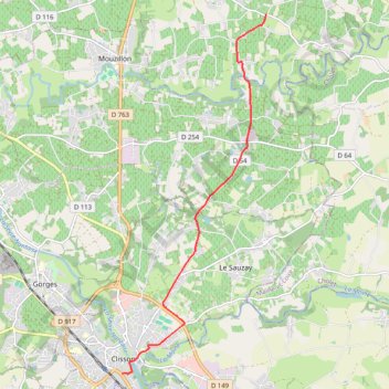 Itinéraire Itinéraire de 1 Place Lemot, 44190 Clisson, France à D37, 44330 Vallet, France, distance, dénivelé, altitude, carte, profil, trace GPS