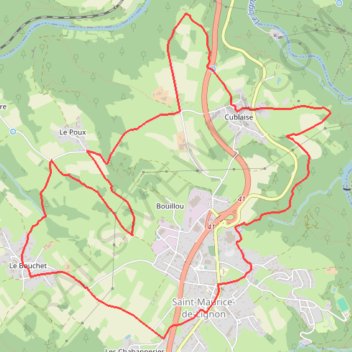 Itinéraire [Itinéraire] PR384 Toupy, distance, dénivelé, altitude, carte, profil, trace GPS