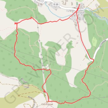 Itinéraire Chapelle St Paul, col d'Ussat en circuit depuis Arnave, distance, dénivelé, altitude, carte, profil, trace GPS