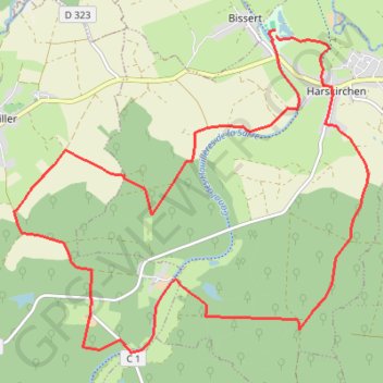 Itinéraire Harschkirchen Ecluse 16, distance, dénivelé, altitude, carte, profil, trace GPS