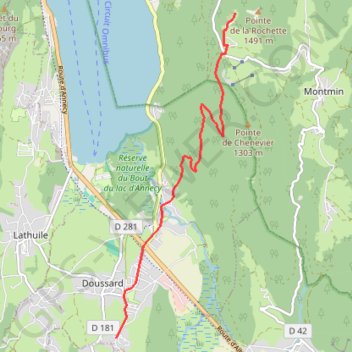 Itinéraire Arnand-forclaz, distance, dénivelé, altitude, carte, profil, trace GPS