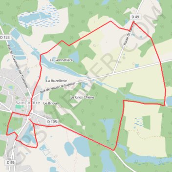 Itinéraire Circuit des Veignaux - Saint-Viâtre, distance, dénivelé, altitude, carte, profil, trace GPS