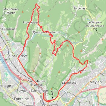 Itinéraire Sortie route, distance, dénivelé, altitude, carte, profil, trace GPS