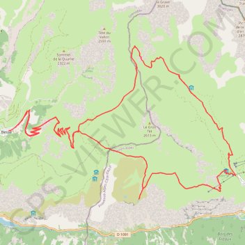 Itinéraire Emparis, distance, dénivelé, altitude, carte, profil, trace GPS