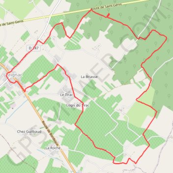 Itinéraire Balade en forêt de Chataignier, distance, dénivelé, altitude, carte, profil, trace GPS