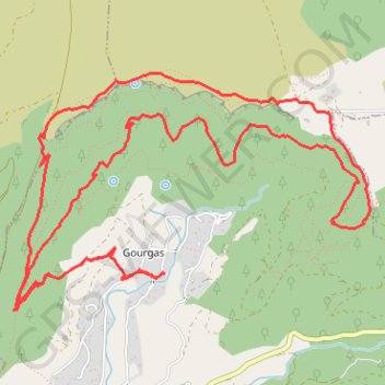 Itinéraire Gourgas - Cirque du Bout du Monde, distance, dénivelé, altitude, carte, profil, trace GPS