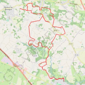 Itinéraire Autour de la Paquelais, distance, dénivelé, altitude, carte, profil, trace GPS
