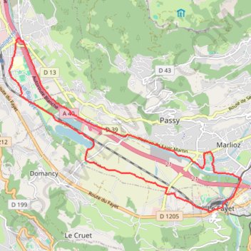 Itinéraire Tour dans la vallée lac de passy, distance, dénivelé, altitude, carte, profil, trace GPS
