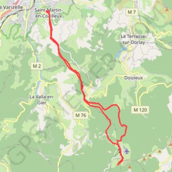 Itinéraire La Jasserie, distance, dénivelé, altitude, carte, profil, trace GPS