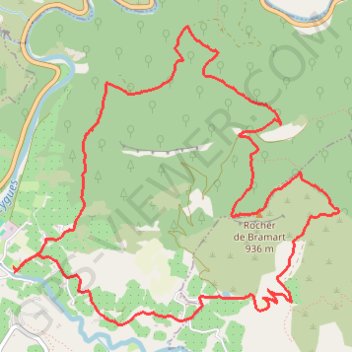 Itinéraire Sahune le Bramard, distance, dénivelé, altitude, carte, profil, trace GPS