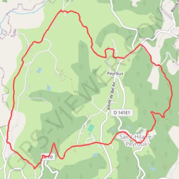 Itinéraire De crêtes en vallons - Saint-Hilaire-Peyroux - Pays de Tulle, distance, dénivelé, altitude, carte, profil, trace GPS