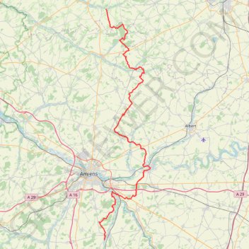 Itinéraire GR124 De Berny-sur-Noye (Somme) à Rebreuviette (Pas-de-Calais), distance, dénivelé, altitude, carte, profil, trace GPS