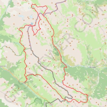 Itinéraire Untitled route, distance, dénivelé, altitude, carte, profil, trace GPS