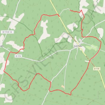 Itinéraire Les Doucs, distance, dénivelé, altitude, carte, profil, trace GPS