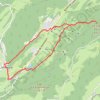 Itinéraire Le Crêt Pela par la Combe du lac - Lamoura, distance, dénivelé, altitude, carte, profil, trace GPS