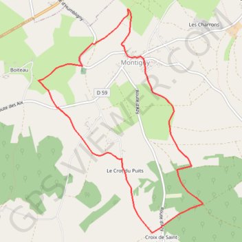 Itinéraire Tracé 002, distance, dénivelé, altitude, carte, profil, trace GPS