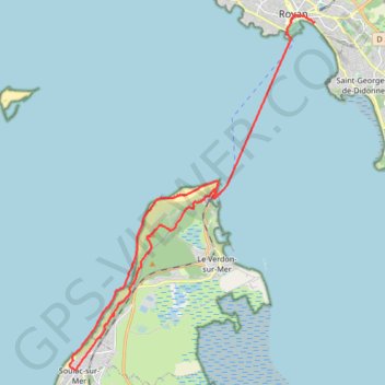 Itinéraire La Sompteuse balade de SOULAC, distance, dénivelé, altitude, carte, profil, trace GPS
