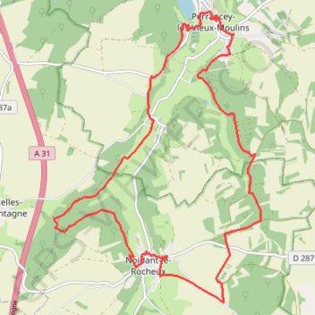 Itinéraire Lacs et falaises de la Mouche, distance, dénivelé, altitude, carte, profil, trace GPS