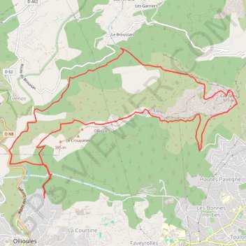 Itinéraire Gorges du Destel, distance, dénivelé, altitude, carte, profil, trace GPS