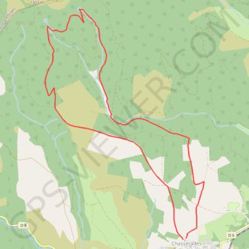 Itinéraire Randonnée à Chasseradès en Lozère, distance, dénivelé, altitude, carte, profil, trace GPS