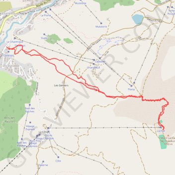 Itinéraire Mont lachat de chatillon, distance, dénivelé, altitude, carte, profil, trace GPS