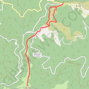Itinéraire Le Cap Carmil, distance, dénivelé, altitude, carte, profil, trace GPS