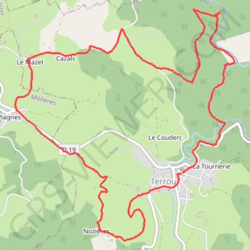 Itinéraire Balade autour du village du Terrou, distance, dénivelé, altitude, carte, profil, trace GPS