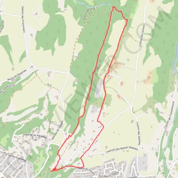 Itinéraire Balade autour de Crest - le sentier des roches, distance, dénivelé, altitude, carte, profil, trace GPS