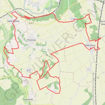Itinéraire Balade à Villiersfaux, distance, dénivelé, altitude, carte, profil, trace GPS