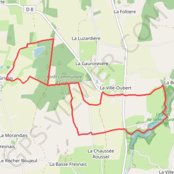 Itinéraire Balade au parc de la Higourdais - Epiniac, distance, dénivelé, altitude, carte, profil, trace GPS