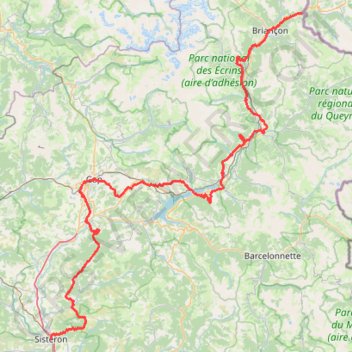 Itinéraire GR653D : la Via Domitia Section 1, distance, dénivelé, altitude, carte, profil, trace GPS