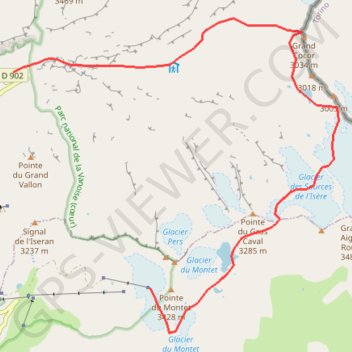 Itinéraire Les quatre Cols, distance, dénivelé, altitude, carte, profil, trace GPS