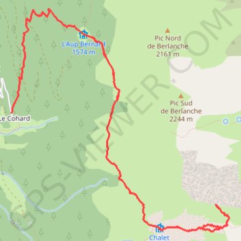 Itinéraire La Montagne de Périoule depuis le Cohard, distance, dénivelé, altitude, carte, profil, trace GPS