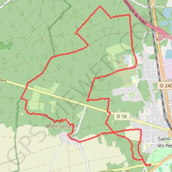 Itinéraire Forêt de la Commanderie, distance, dénivelé, altitude, carte, profil, trace GPS