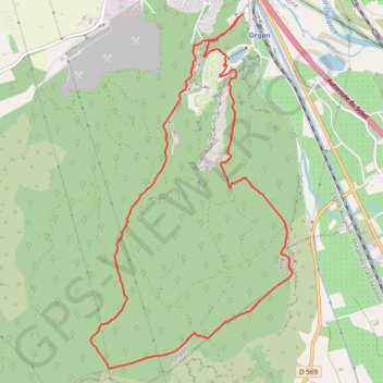 Itinéraire Orgon - La plaine de Bonnaud, distance, dénivelé, altitude, carte, profil, trace GPS
