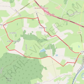 Itinéraire Nassigny 11 Km, distance, dénivelé, altitude, carte, profil, trace GPS